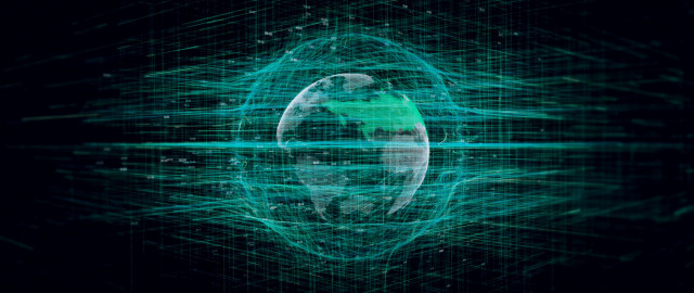 Green earth holography raytrace planet free wallpaper for desktop - medium preview image