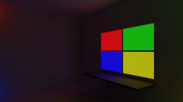 Computer screen multicolored background black free wallpaper for desktop - medium preview image