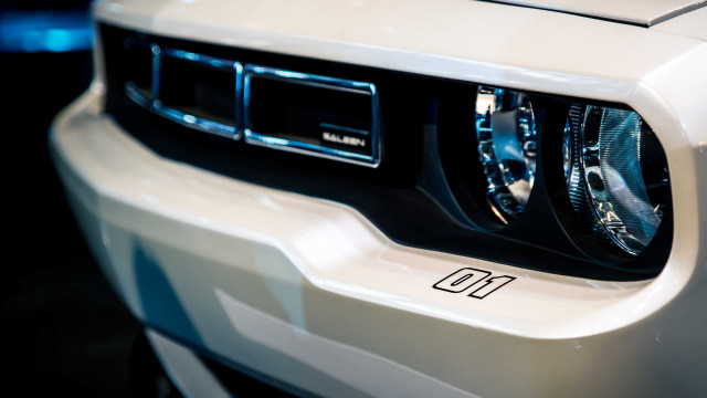 White car clock grille digital free wallpaper for desktop - medium preview image