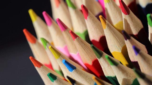 Colored pencils child drawing nail #2 free wallpaper for desktop - medium preview image