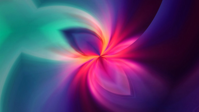 Colorful abstract flower geometric triadic free wallpaper for desktop - medium preview image