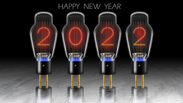 Three speakers 2012 red light free wallpaper for desktop - medium preview image