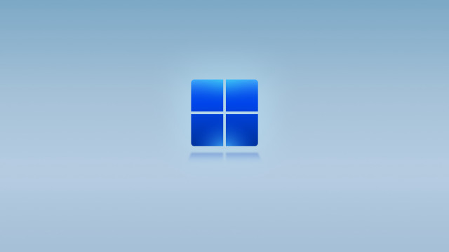 Blue square reflection night minimalist free wallpaper for desktop - medium preview image