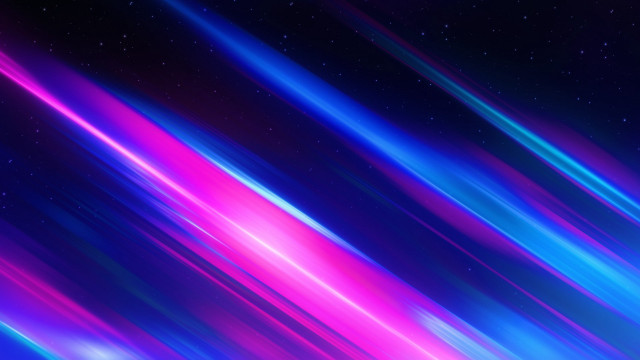 Abstract synthwave starfield aurora planet free wallpaper for desktop - medium preview image