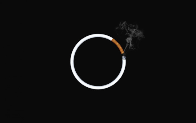 Lit cigarette ring smoke neoplasticism free wallpaper for desktop - medium preview image