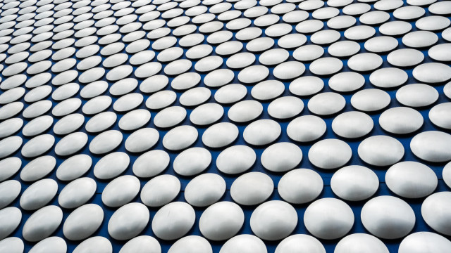 Building white circles blue sky #2 free wallpaper for desktop - medium preview image