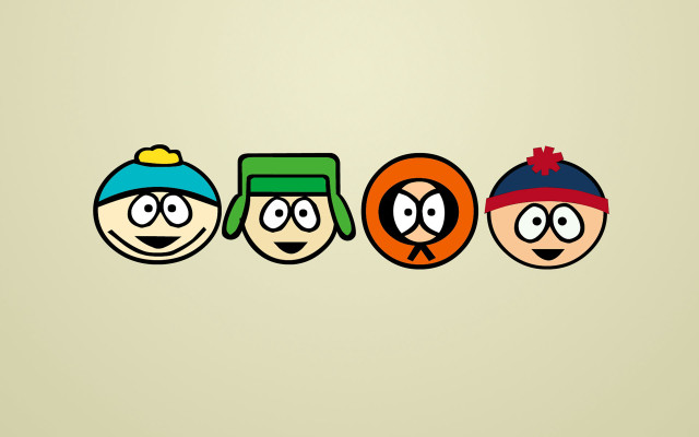 Cartoon faces expressions beige background free wallpaper for desktop - medium preview image