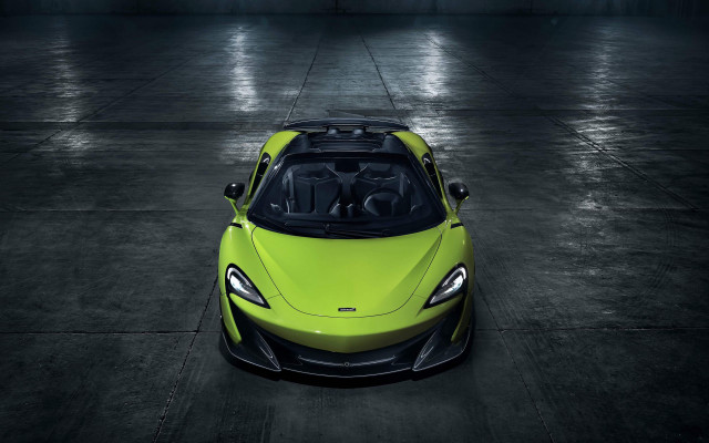 Lime green sports car hood free wallpaper for desktop - medium preview image
