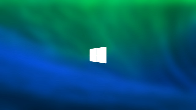 Blue green background window minimalist free wallpaper for desktop - medium preview image