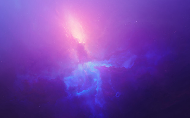 Purple blue nebula moon galaxy free wallpaper for desktop - medium preview image
