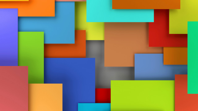 Colorful squares geometric abstract cubist free wallpaper for desktop - medium preview image