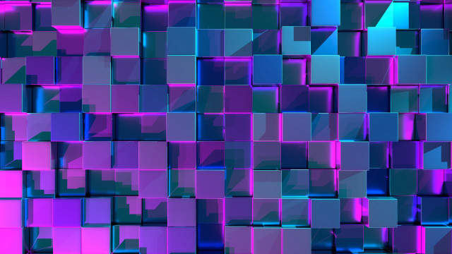 Colorful abstract squares 3d checkered free wallpaper for desktop - medium preview image