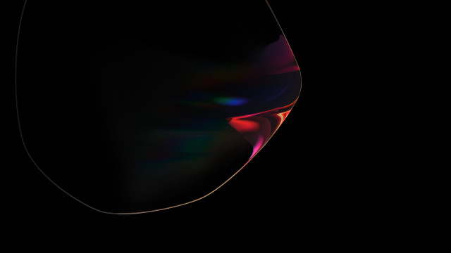 Wineglass redblue light holography raytrace free wallpaper for desktop - medium preview image