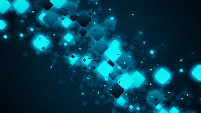 Blue squares geometric abstract volumetric free wallpaper for desktop - medium preview image