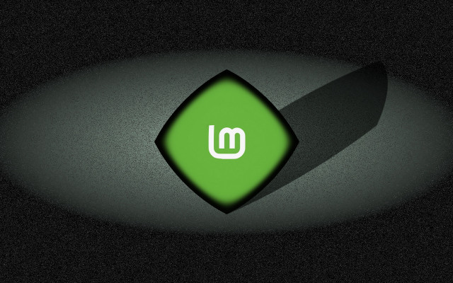 Green button white m shadow free wallpaper for desktop - medium preview image