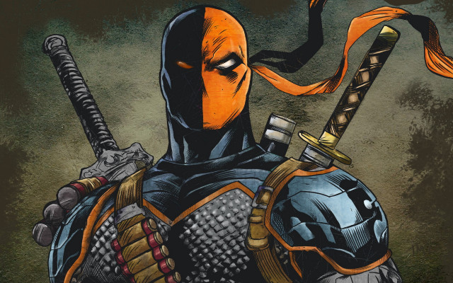 Deadpool sword armor scarf comic free wallpaper for desktop - medium preview image
