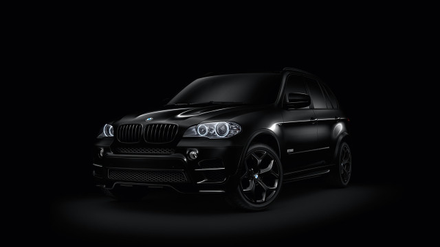 Black bmw suv dark room free wallpaper for desktop - medium preview image