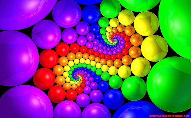 Rainbow balloons balls spiral colorful free wallpaper for desktop - medium preview image