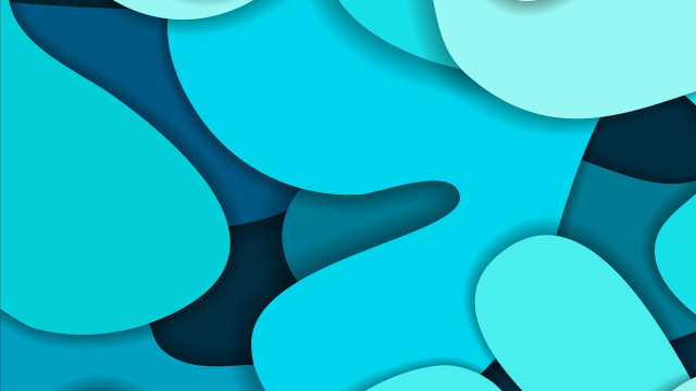 Blue abstract vector curves generative free wallpaper for desktop - medium preview image