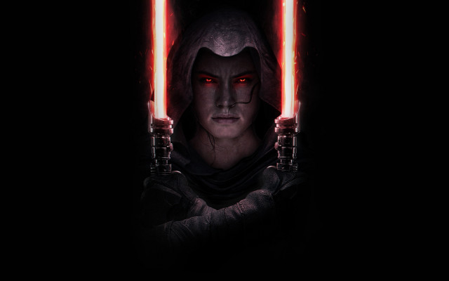 Woman lightsabers glowing red eyes free wallpaper for desktop - medium preview image