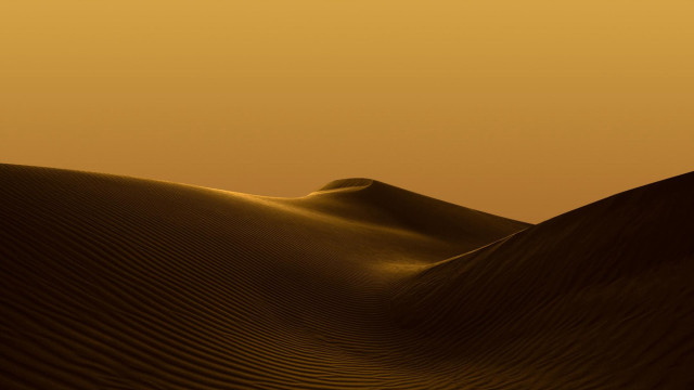 Desert sanddunes yellowsky clouds mattepainting free wallpaper for desktop - medium preview image