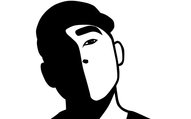 Silhouette man beard hat sideview free wallpaper for desktop - medium preview image