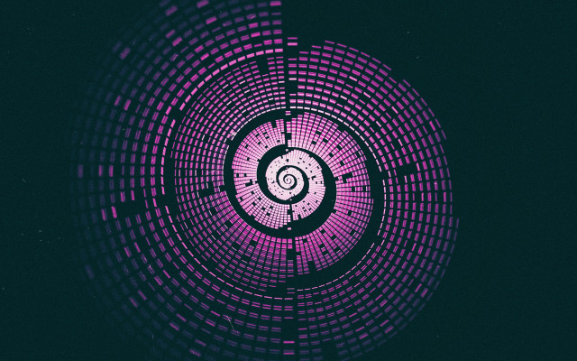Circular spiral purple background android free wallpaper for desktop - medium preview image