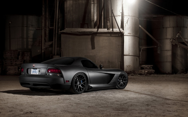 Black sports car dark garage #5 free wallpaper for desktop - medium preview image