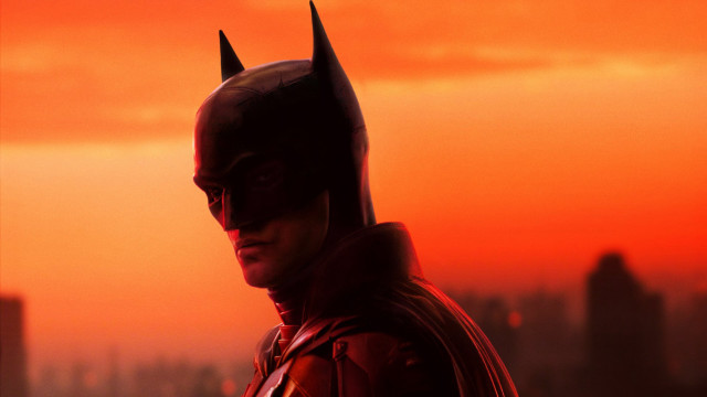 Batman man sunset city red free wallpaper for desktop - medium preview image