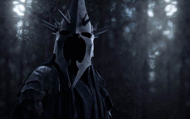 Man black crown knife forest free wallpaper for desktop - medium preview image