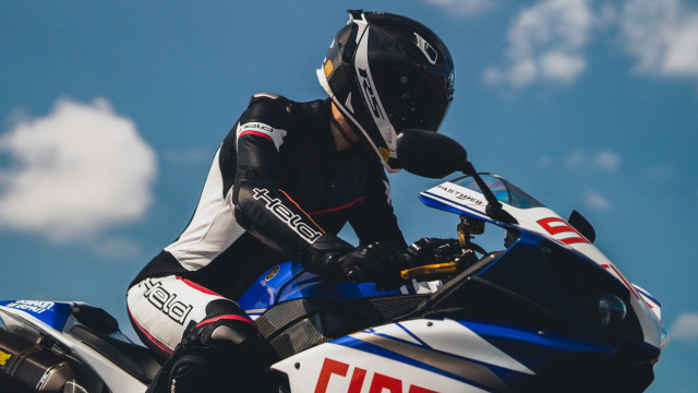 Motorcycle helmet outdoors cloudy sky free wallpaper for desktop - medium preview image