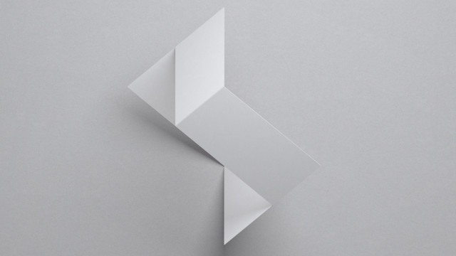 White abstract shape angular greyscale free wallpaper for desktop - medium preview image