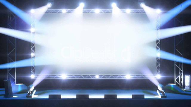 Stage lights podium hologram spotlight free wallpaper for desktop - medium preview image