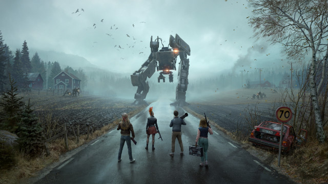 Forest mecha group robot car free wallpaper for desktop - medium preview image