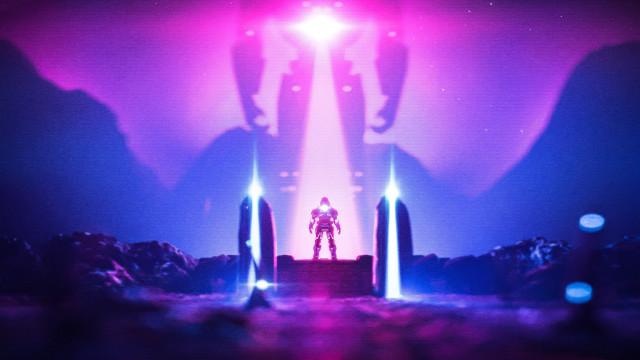 Man stage bright light hands free wallpaper for desktop - medium preview image