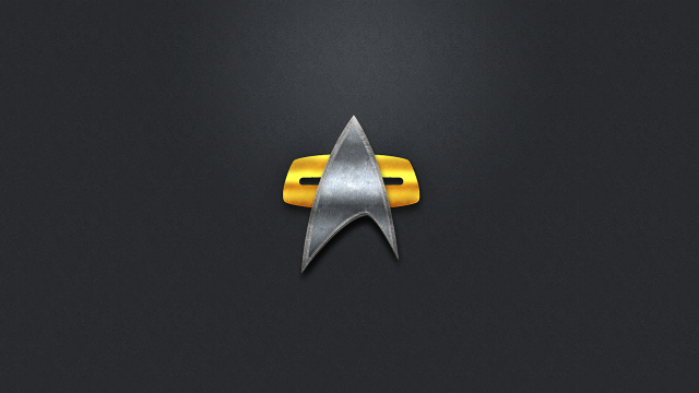 Star trek logo yellow band free wallpaper for desktop - medium preview image
