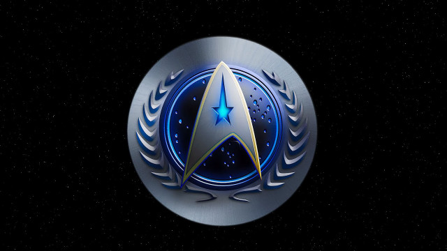 Star trek emblem black background free wallpaper for desktop - medium preview image
