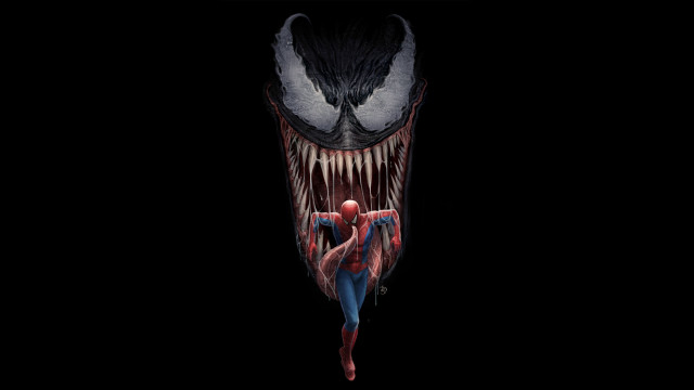 Spiderman large mouth smile comic free wallpaper for desktop - medium preview image