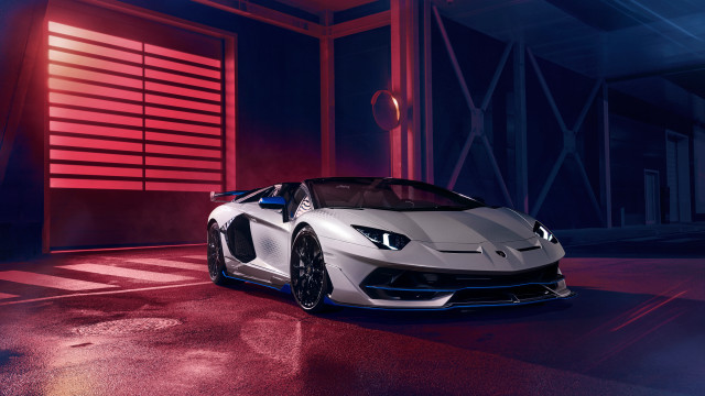 White sports car garage red #8 free wallpaper for desktop - medium preview image