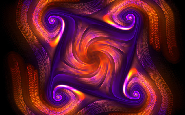 Spiral abstract purple orange vibrant free wallpaper for desktop - medium preview image