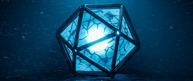 Blue light water droplets dark free wallpaper for desktop - medium preview image