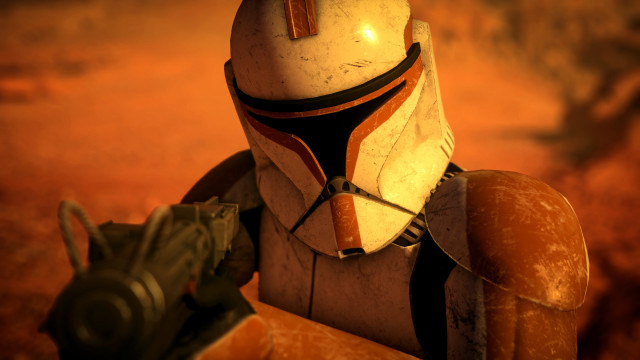 Star wars helmet gun desert free wallpaper for desktop - medium preview image