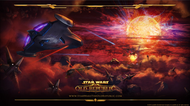 Star wars game spaceship background free wallpaper for desktop - medium preview image