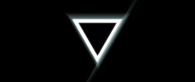 Black white triangle light bauhaus free wallpaper for desktop - medium preview image