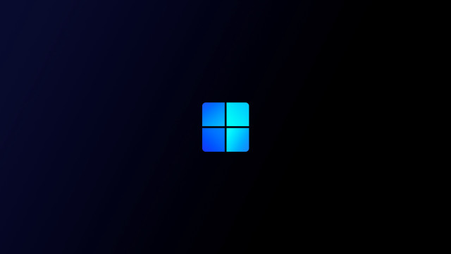 Blue window black background blue free wallpaper for desktop - medium preview image