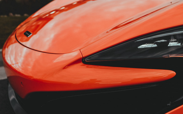 Red sports car futurism ultrafine free wallpaper for desktop - medium preview image