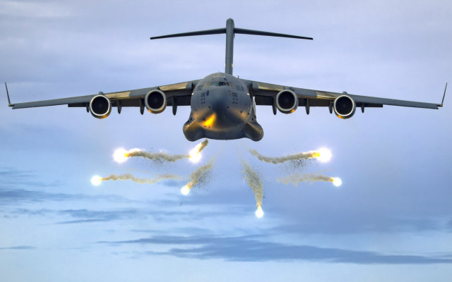 Large jet yellow smoke cloudy free wallpaper for desktop - medium preview image