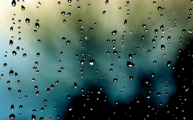 Window rain drops sky clouds free wallpaper for desktop - medium preview image