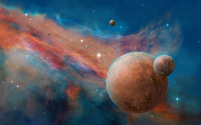 Sky star planet astronaut festival free wallpaper for desktop - medium preview image