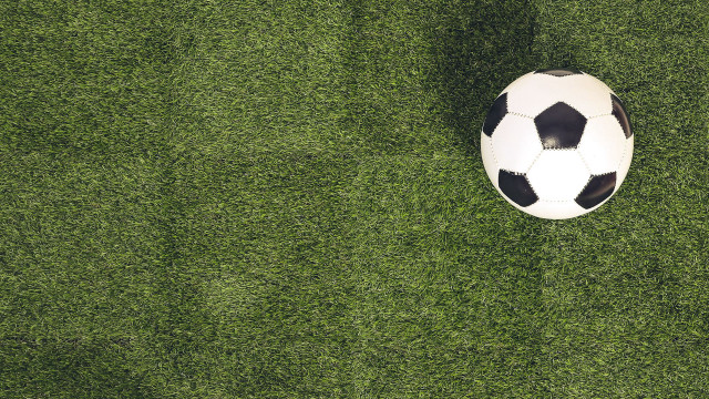 Soccerball greenfield shadow tiltshift portrait free wallpaper for desktop - medium preview image